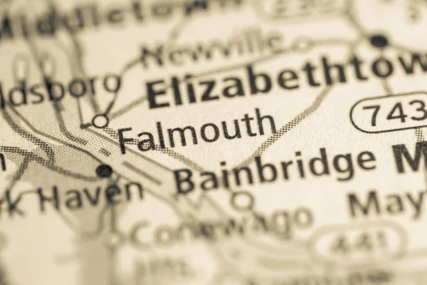 Falmouth Pennsylvania Mapa Usa — Foto de Stock