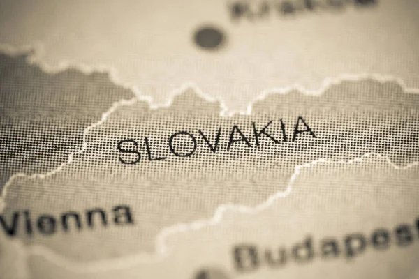 Slovensko Kartografie Ilustrace Geografie Mapa — Stock fotografie