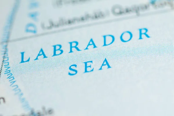 지도에 나오는 래브라도해 — 스톡 사진