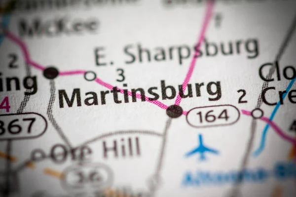 Martinsburg Pensilvanya Abd Harita Kavramı — Stok fotoğraf