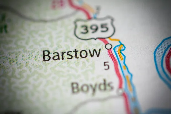 Barstow Washington Usa Road Map — Stock Photo, Image