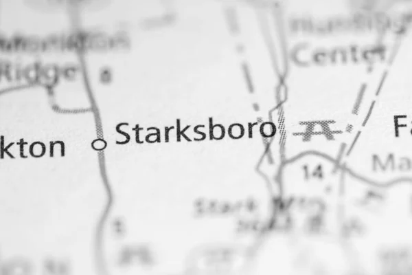 Starksboro Vermont Eua Mapa — Fotografia de Stock
