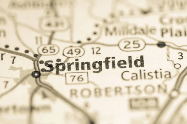 Springfield Tennessee Usa Koncepce Plánu — Stock fotografie
