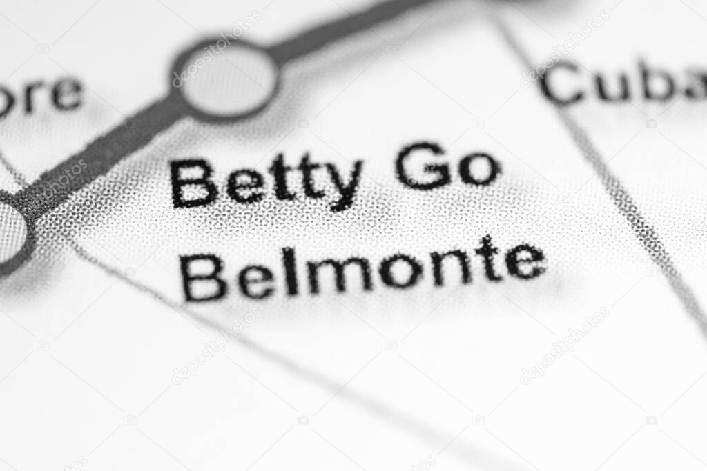 Betty Go Belmonte Station. Manila Metro map.