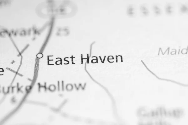 East Haven Vermont Eua Conceito Mapa Rodoviário — Fotografia de Stock