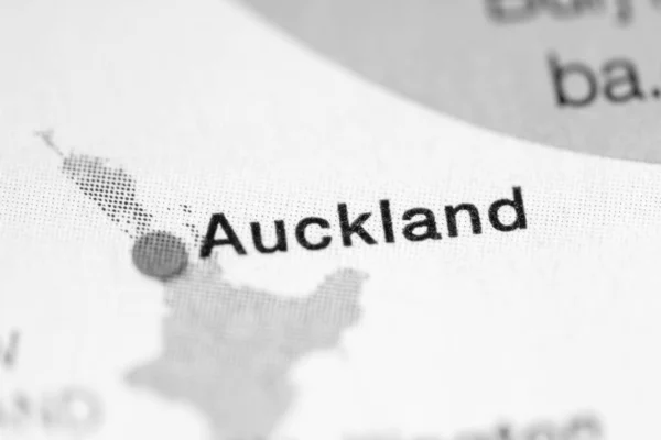 Auckland Nueva Zelanda Metro Vista Del Mapa —  Fotos de Stock