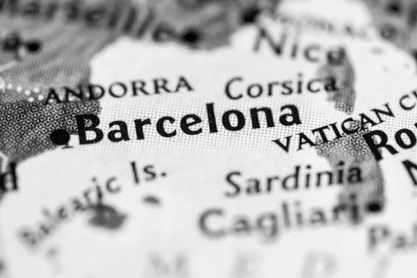 Mappa Barcellona Spagna — Foto Stock