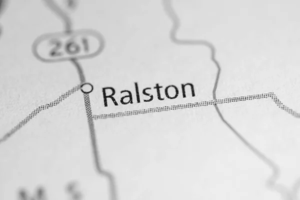 Ralston Washington Eua Mapa — Fotografia de Stock
