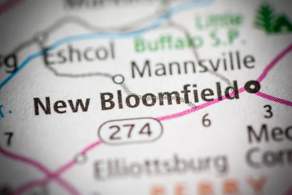 Mappa Dello Stato Della Pennsylvania Stati Uniti Concetto Road Map — Foto Stock