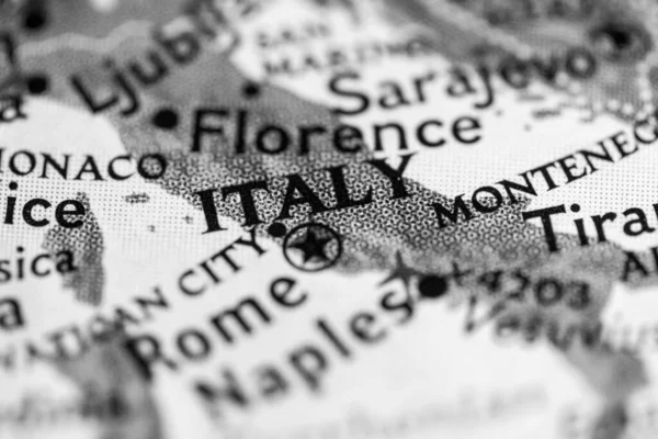 イタリア地図ビュー — ストック写真