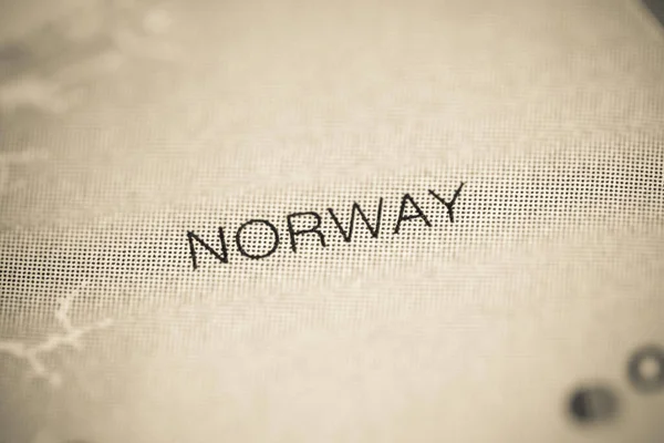 ノルウェー地図イラスト 地理地図 — ストック写真