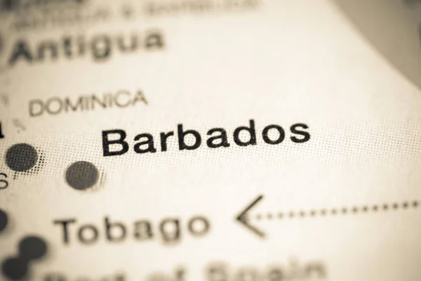 Barbados, The Caribbean cartography illustration map