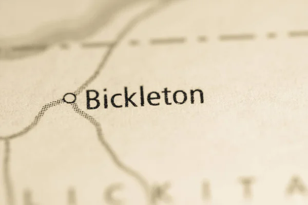 Bickleton Washington Eua Viagens Mapa — Fotografia de Stock