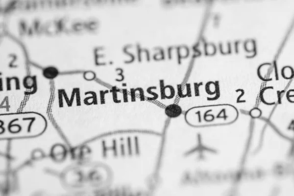 Det Martinsburg Pennsylvania Usa Kartkoncept — Stockfoto
