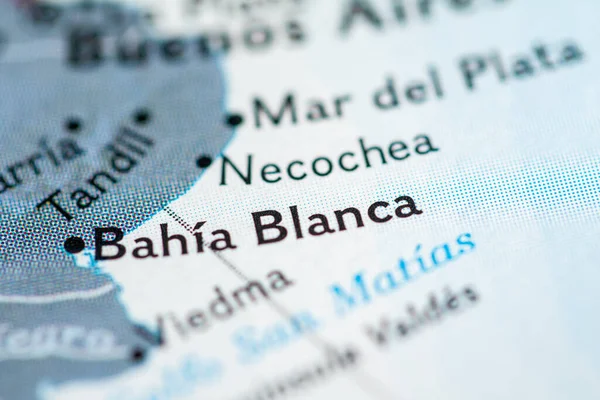 Bahía Blanca Argentina Mapa Geográfico — Foto de Stock