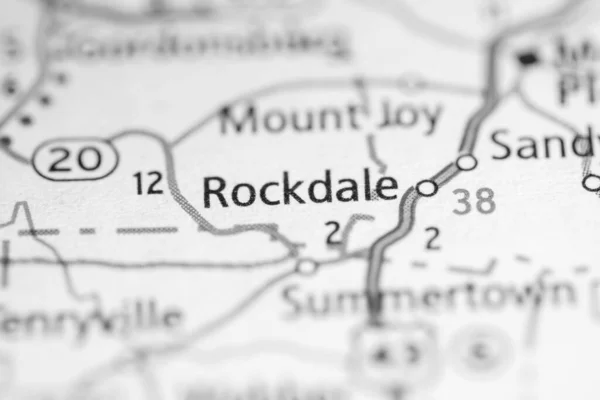 Rockdale Tennessee Usa Road Map Concept — Stock Photo, Image