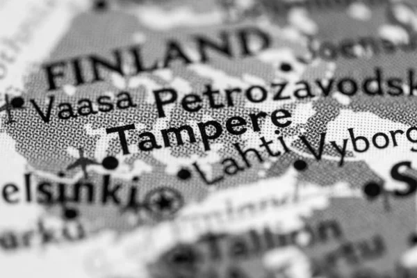 Tampere Finland Metro Map View — Stock Photo, Image