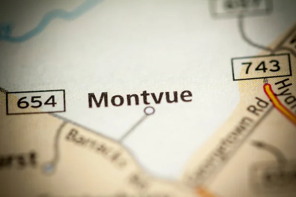 モンヴェー バージニア州 アメリカだ ロードマップのコンセプト — ストック写真
