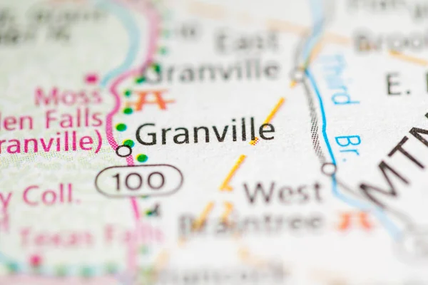 Granville Vermont Abd Haritası — Stok fotoğraf