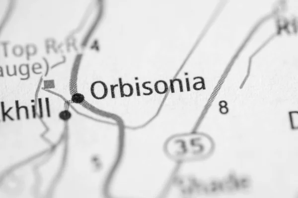 Orbisonia Pennsylvaniában Usa Térképkoncepciója — Stock Fotó