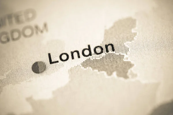 Londres Inglaterra Reino Unido Cartografía Ilustración Mapa Geográfico — Foto de Stock