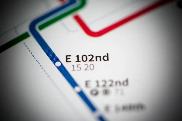 第102駅 ポートランド地下鉄地図 — ストック写真