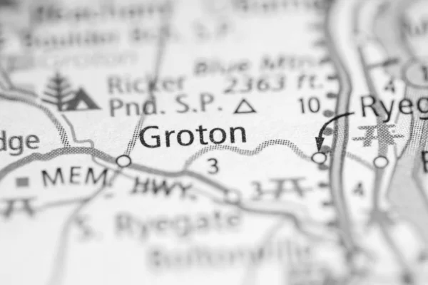 Grotone Vermont Mapa Usa — Stock fotografie