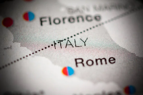 イタリア地図イラスト地図 — ストック写真