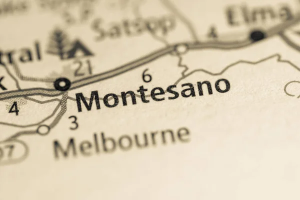 Montesano Washington Usa Road Map — Stock Photo, Image