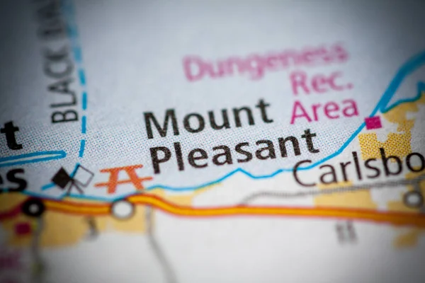 Mount Pleasant. Washington. USA map