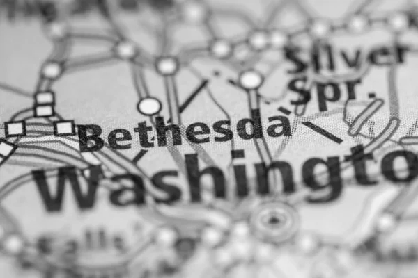 Bethesda Virginia Hoja Ruta Concepto — Foto de Stock