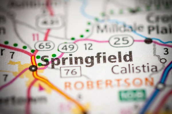 Springfield Tennessee Usa Plán Koncepce — Stock fotografie