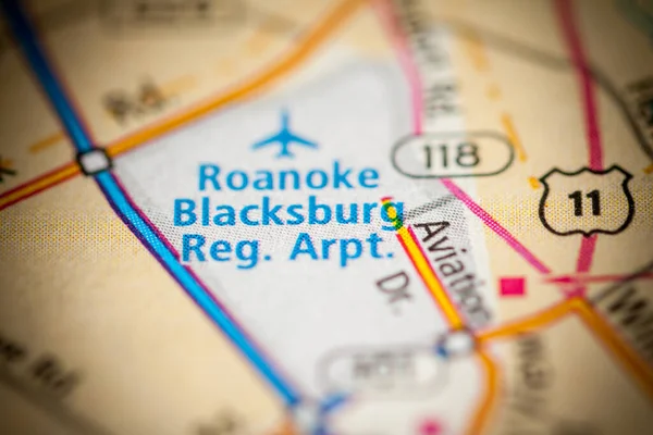 Aeropuerto Regional Roanoke Blacksburg Virginia Estados Unidos — Foto de Stock