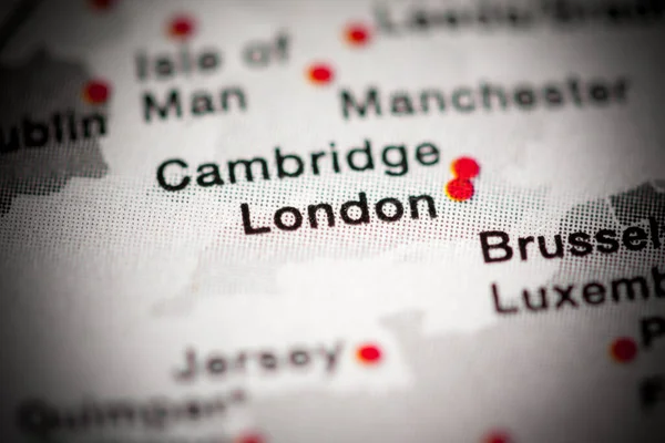 Картографическая Карта Лондона Англия Великобритания — стоковое фото