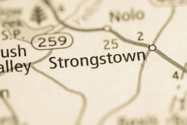 Mappa Concetto Pennsylvania Stati Uniti — Foto Stock