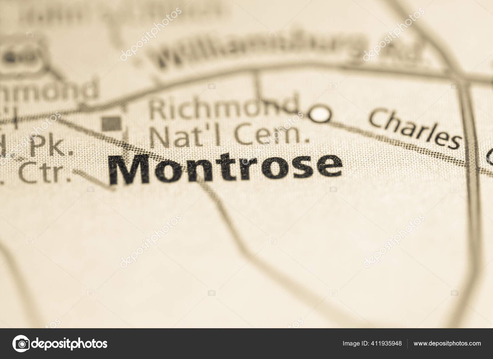 Montrose Virginia Usa Road Map Concept Stock Photo by ©aliceinwonderland2020 411935948