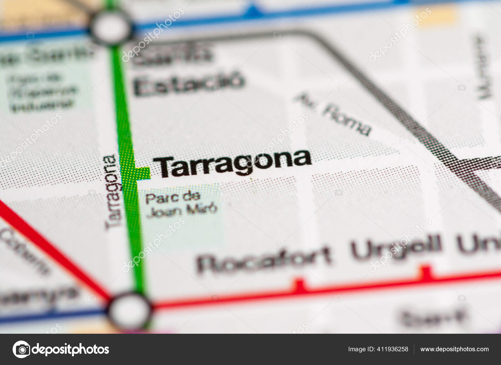 Tarragona Station Barcelona Metro Map Stock Photo by ©aliceinwonderland2020 411936258