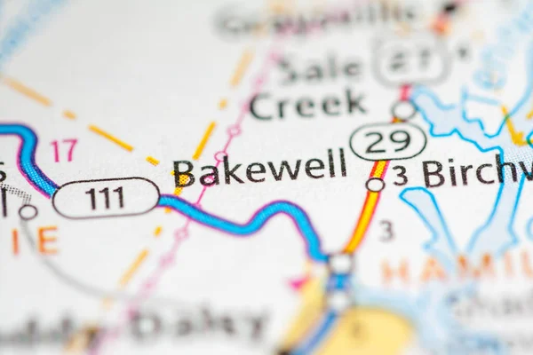 贝克威尔 田纳西美国 路线图概念 — 图库照片