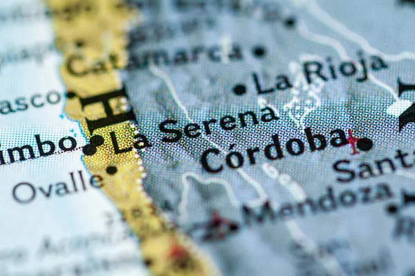 La Serena, Chile on the geographical map