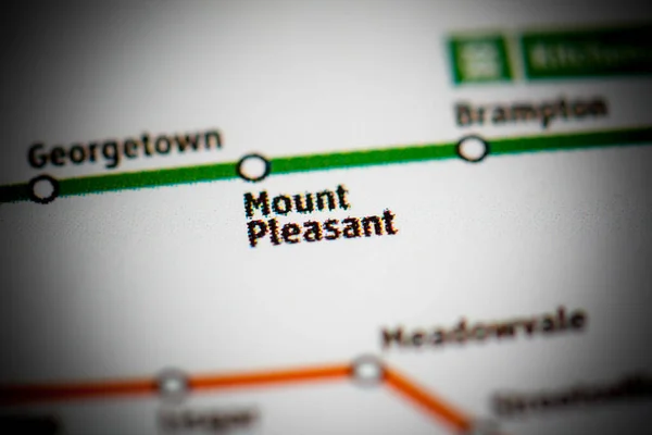マウントプレザント駅 トロント地図 — ストック写真