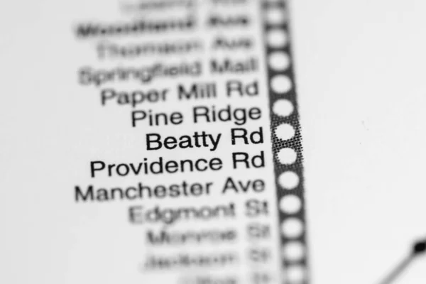 Estação Beatty Filadélfia Mapa Metro — Fotografia de Stock