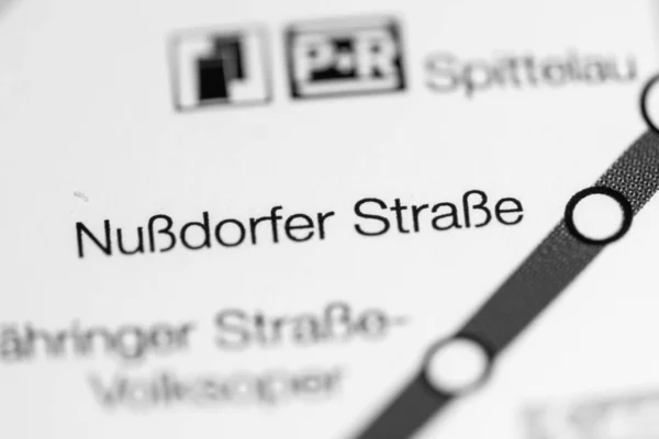 Nussdorfer Strasse 메트로 노선도 — 스톡 사진