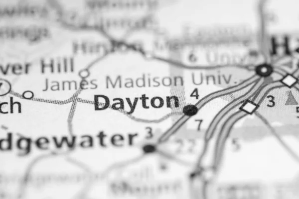 Dayton. Virginia. USA map concept
