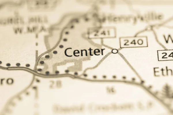 Centro Tennessee Stati Uniti Concetto Road Map — Foto Stock
