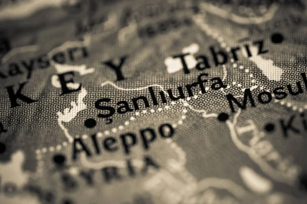 Sanliurfa Turkey Metro Map View — Φωτογραφία Αρχείου