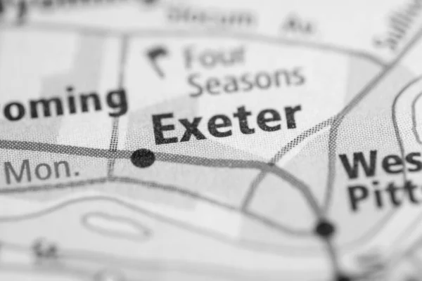 Exeter Pennsylvania Mapa Usa — Foto de Stock