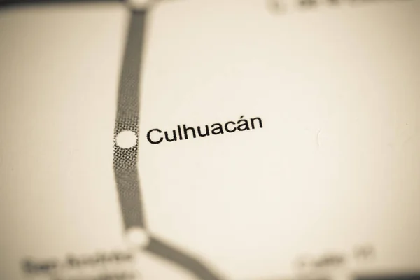 Estación Culhuacan Ciudad México Metro Mapa — Foto de Stock