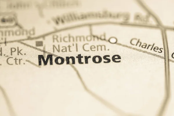 モントロース バージニア州 アメリカだ ロードマップのコンセプト — ストック写真