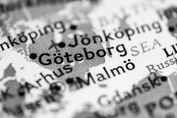 Goteborg Suecia Vista Mapa Del Metro — Foto de Stock