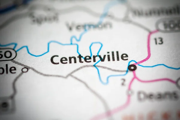 Centerville Tennessee Abd Yol Haritası Konsepti — Stok fotoğraf